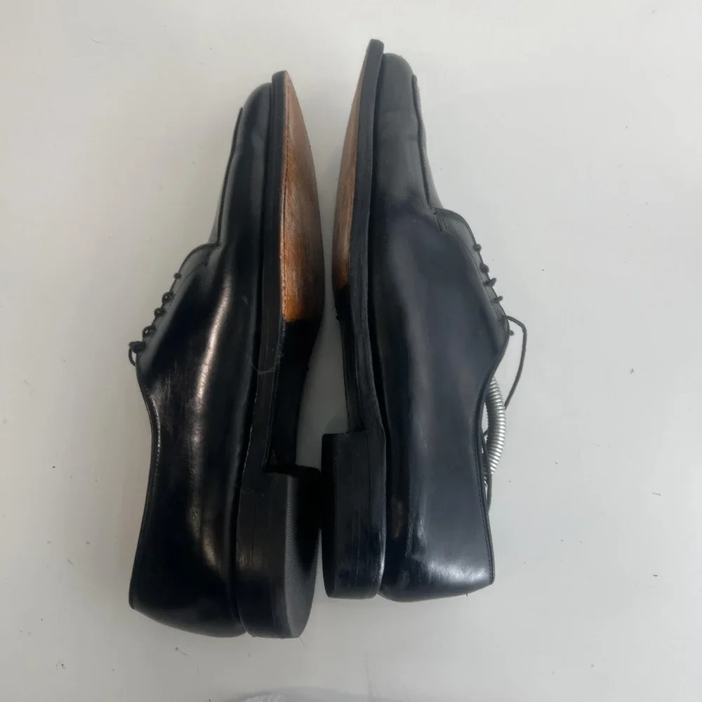 Allen Edmonds Delray Shoes Mens 11.5‎ A Black Leather Split Toe Dress